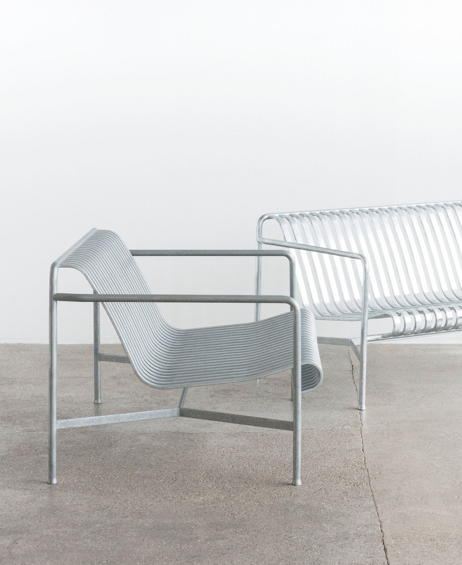 HAY（ヘイ）PALISSADE（パリサード）LOUNGE CHAIR LOW - HOT GALVANISED