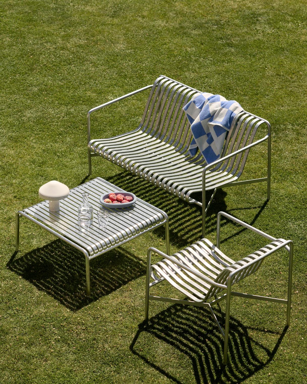 HAY（ヘイ）PALISSADE（パリサード）LOUNGE CHAIR LOW - HOT GALVANISED