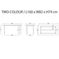 HAY(ヘイ)TWO-COLOUR（トゥーカラー）  TWO-COLOUR / L160 x W82 /L200 × W90 x H74 cm（テーブル・デスク）