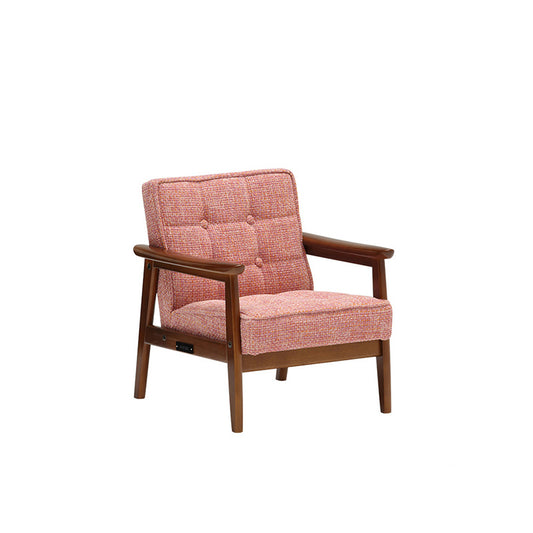 カリモク60 Kチェアミニブルーノピンク（ウォールナット色塗装）