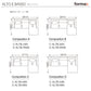 formax（フォルマックス）ALTO E BASSO（アルト エ バッソ）3P片肘ソファ(右)[ALTB-34N]