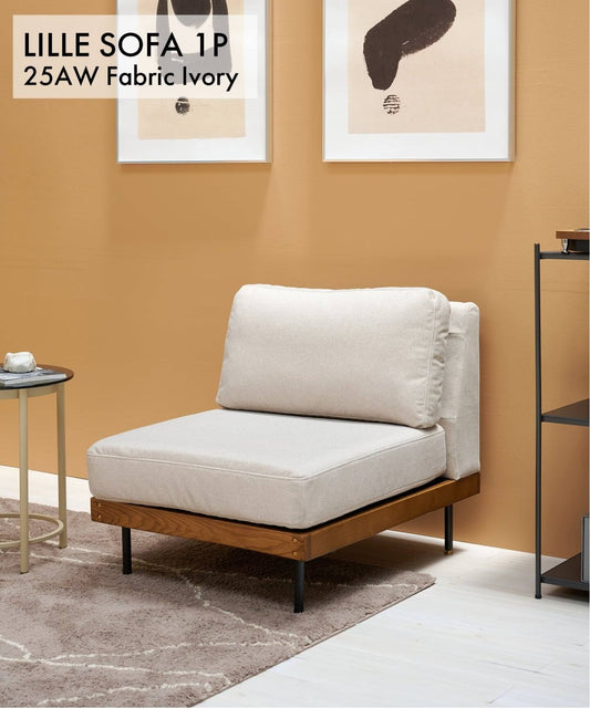 JOURNAL STANDARD FURNITURE（ジャーナルスタンダードファニチャー ） リルソファー 1P 25AW Fabric アイボリー