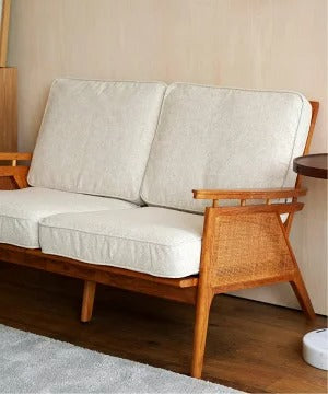 ACME Furniture（アクメファニチャー）WICKER SOFA IV （ウィッカーソファ アイボリー ）