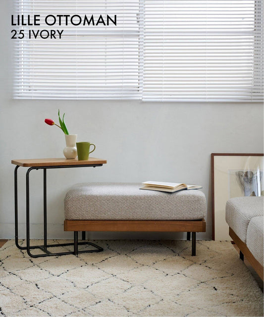 JOURNAL STANDARD FURNITURE（ジャーナルスタンダードファニチャー ） リル オットマン 2ND 25 アイボリー