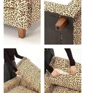 ACME Furniture（アクメファニチャー）JETTY FEATHER SOFA LEOPARD 2.5P（ジェティー フェザー ソファー レオパード柄 ）