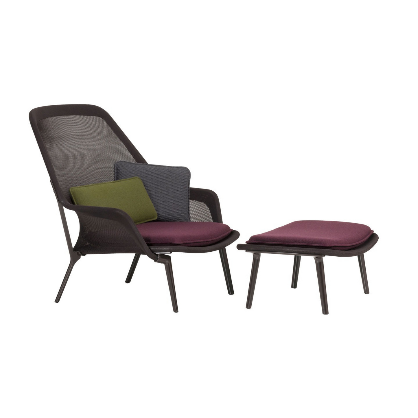 Vitra(ヴィトラ) スローチェア単体 (ニット) バックレストクッション2個付き