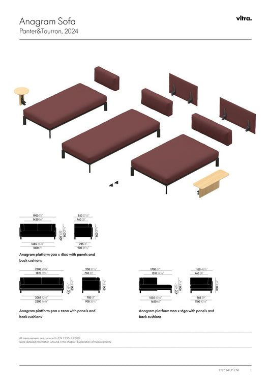 Vitra(ヴィトラ) Anagram Sofa（アナグラムソファ）パーツ別購入ページ