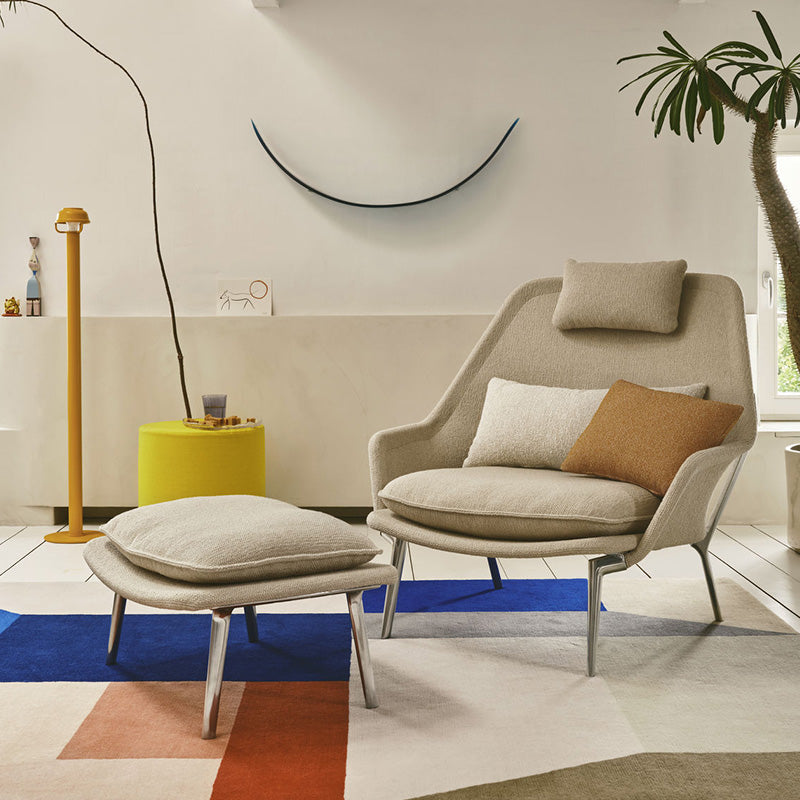 Vitra(ヴィトラ) スローチェア & オットマン (ファブリック) バック