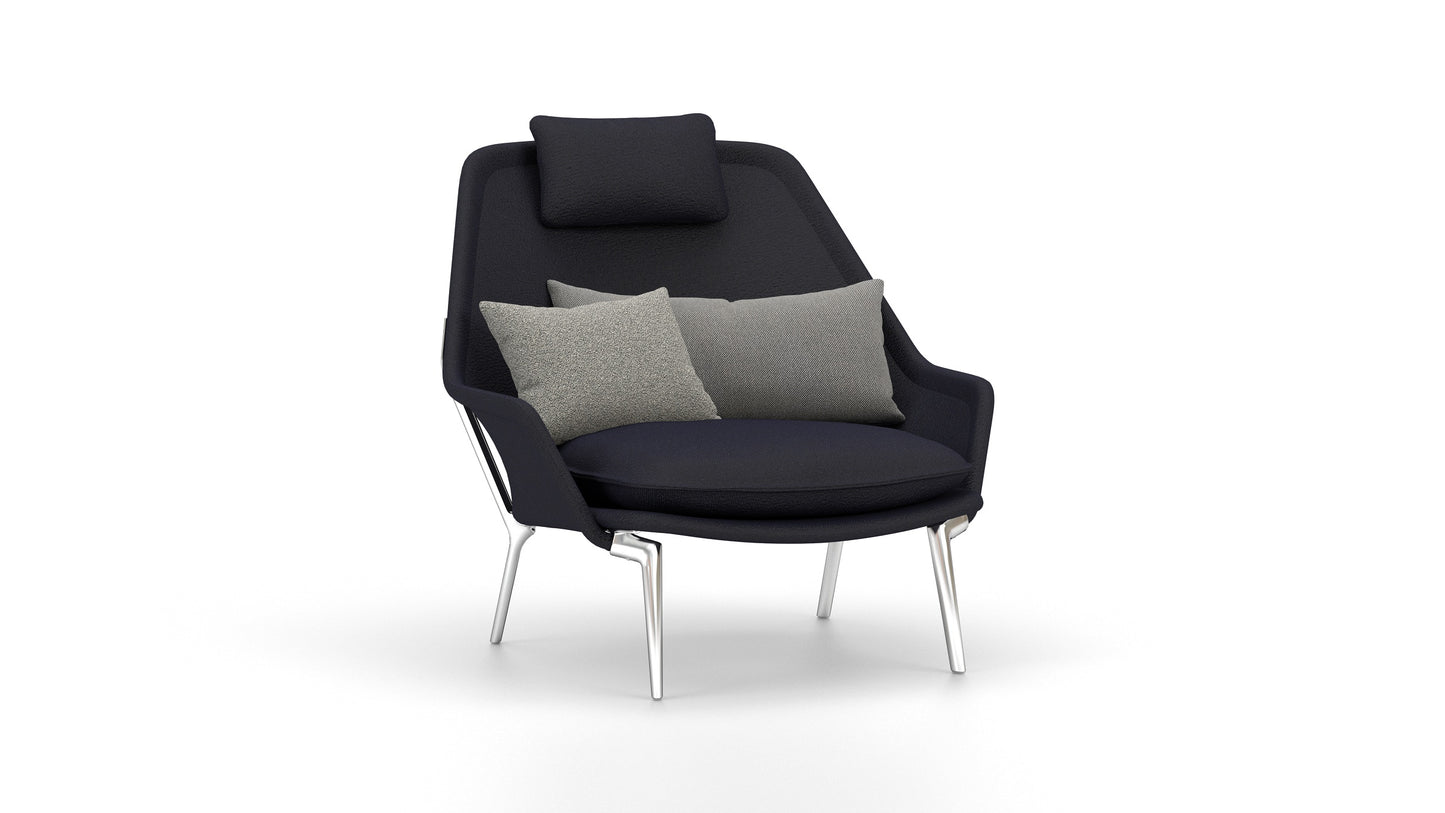 Vitra(ヴィトラ) スローチェア単体  (ファブリック) バックレストクッション2個付き