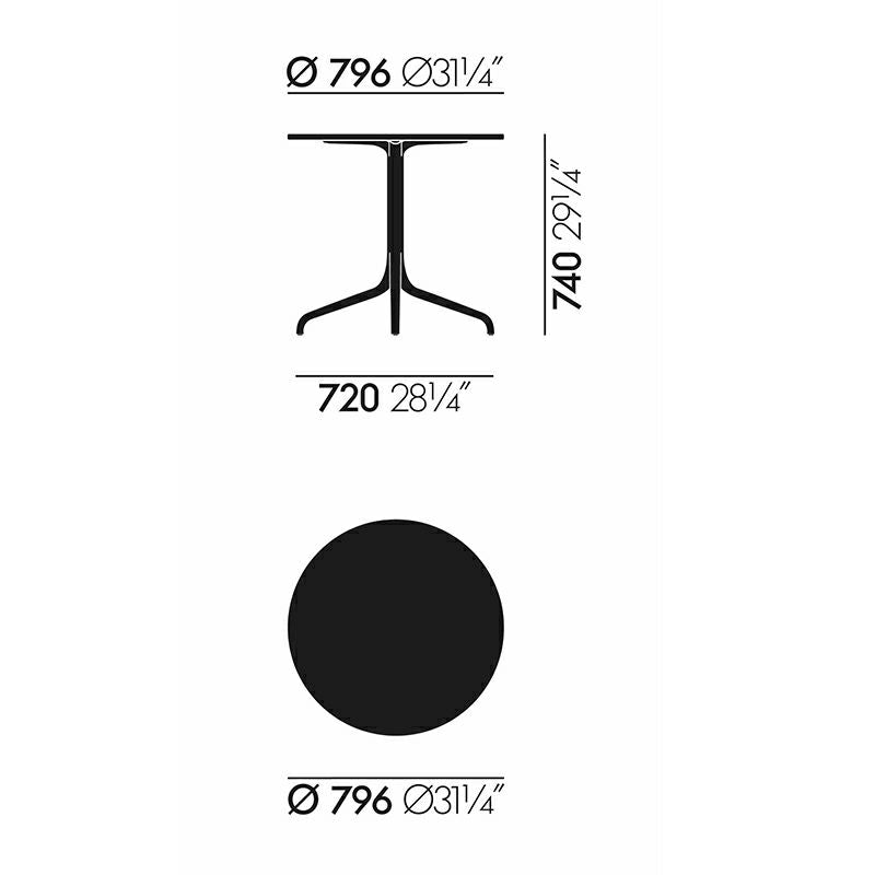 Vitra(ヴィトラ) Belleville Table（ベルヴィル テーブル）ラウンド