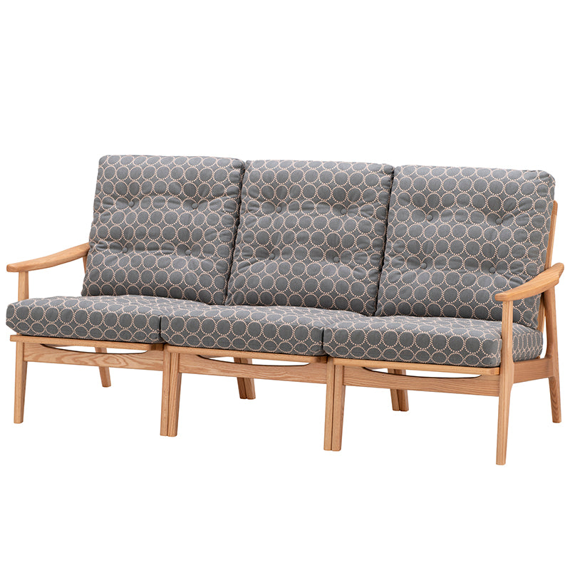 マルニ60 フレームチェア ハイバック3シーター（オーク／ハイバック