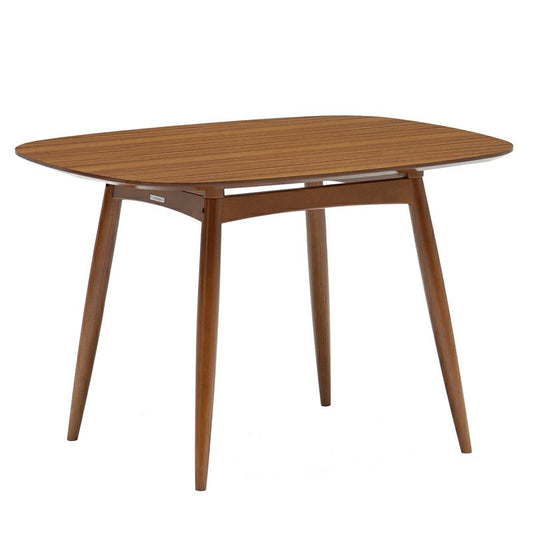 カリモク60+ Dテーブル（メラミン化粧板/ウォールナット色塗装）