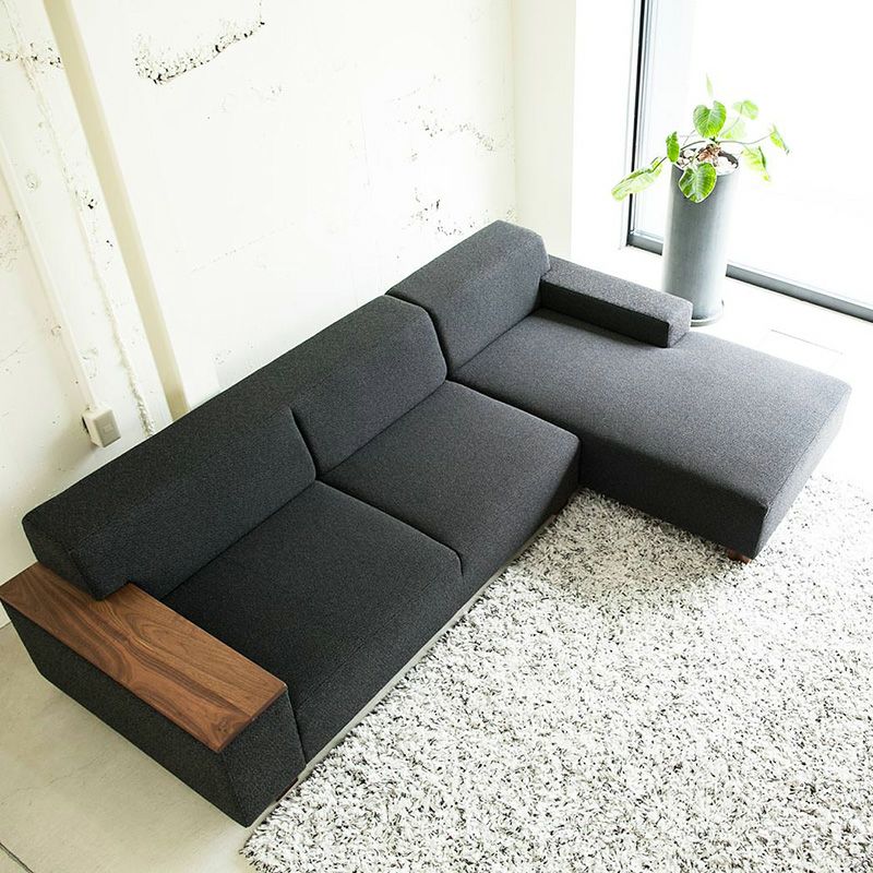 FLANNEL SOFA（フランネルソファ）BRICK（ブリック） 1人掛けロングソファ