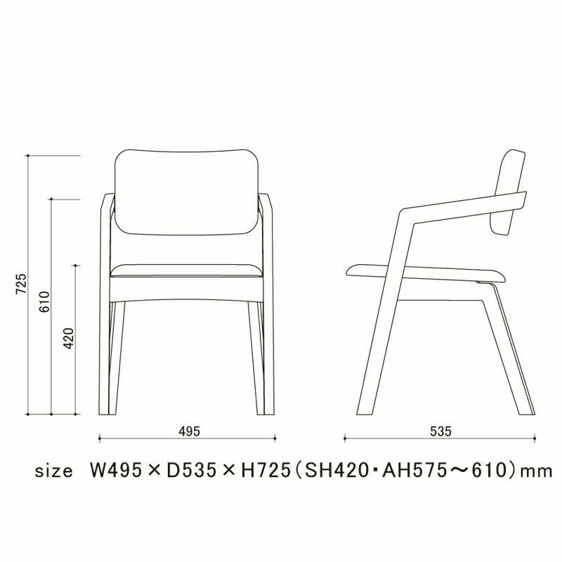 宮崎椅子製作所 kuku chair（ククチェア）背張布タイプ