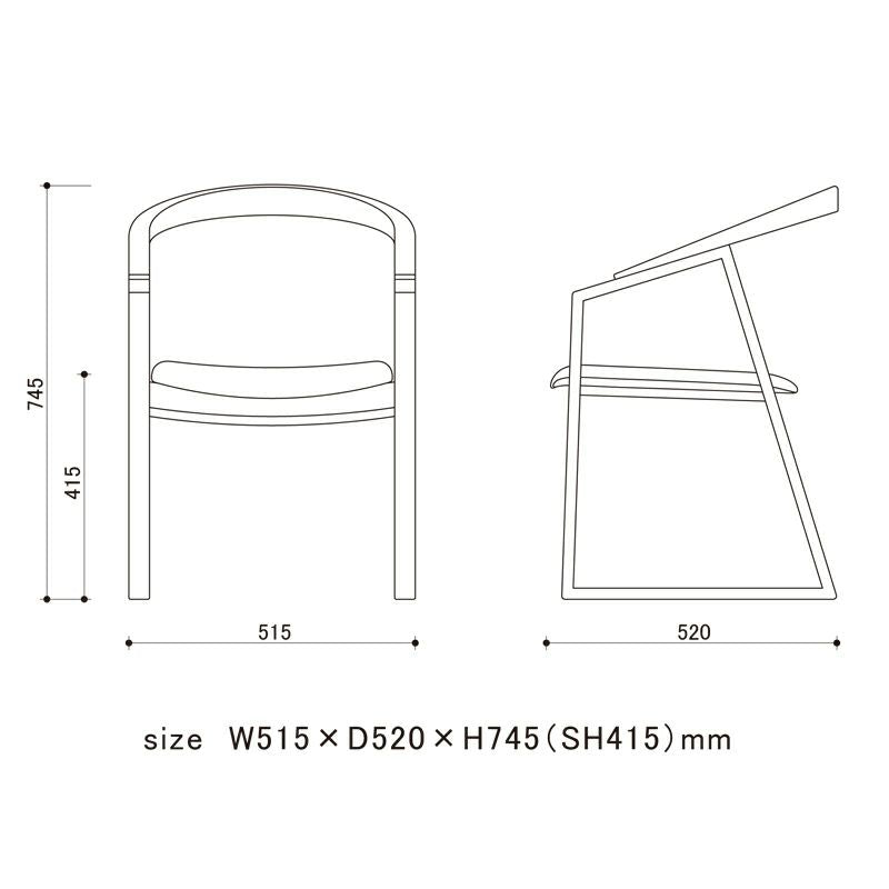 宮崎椅子製作所 C chair（シーチェア）背無垢タイプ