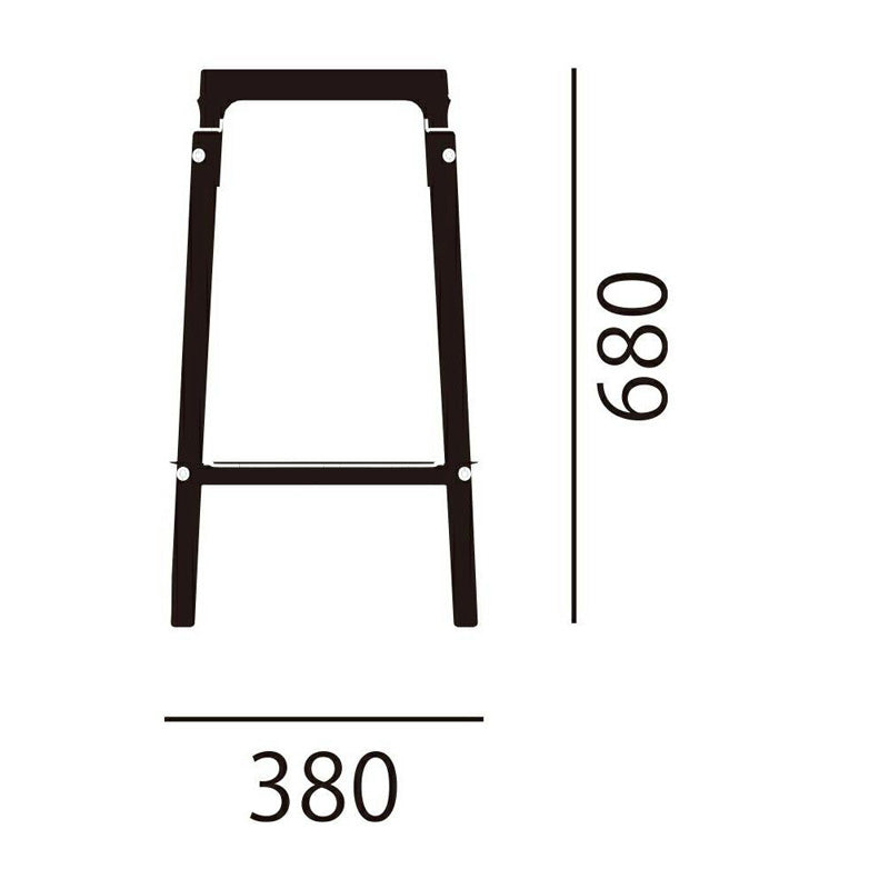 MAGIS(マジス) Steelwood stool(スティールウッド スツール)座面高68cm